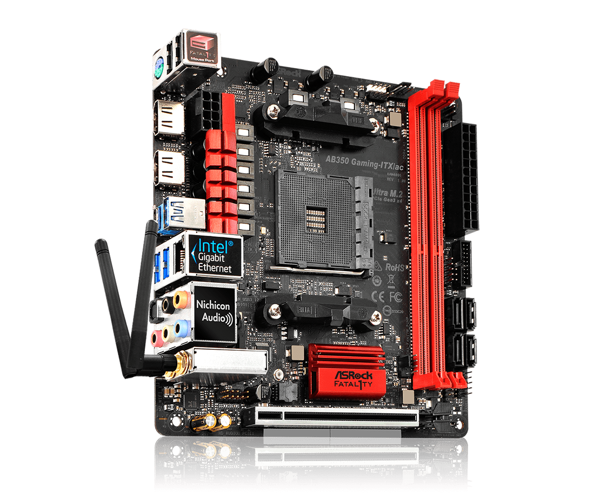 Asrock Fatal1ty AB350 Gaming-ITX/ac - Motherboard Specifications 